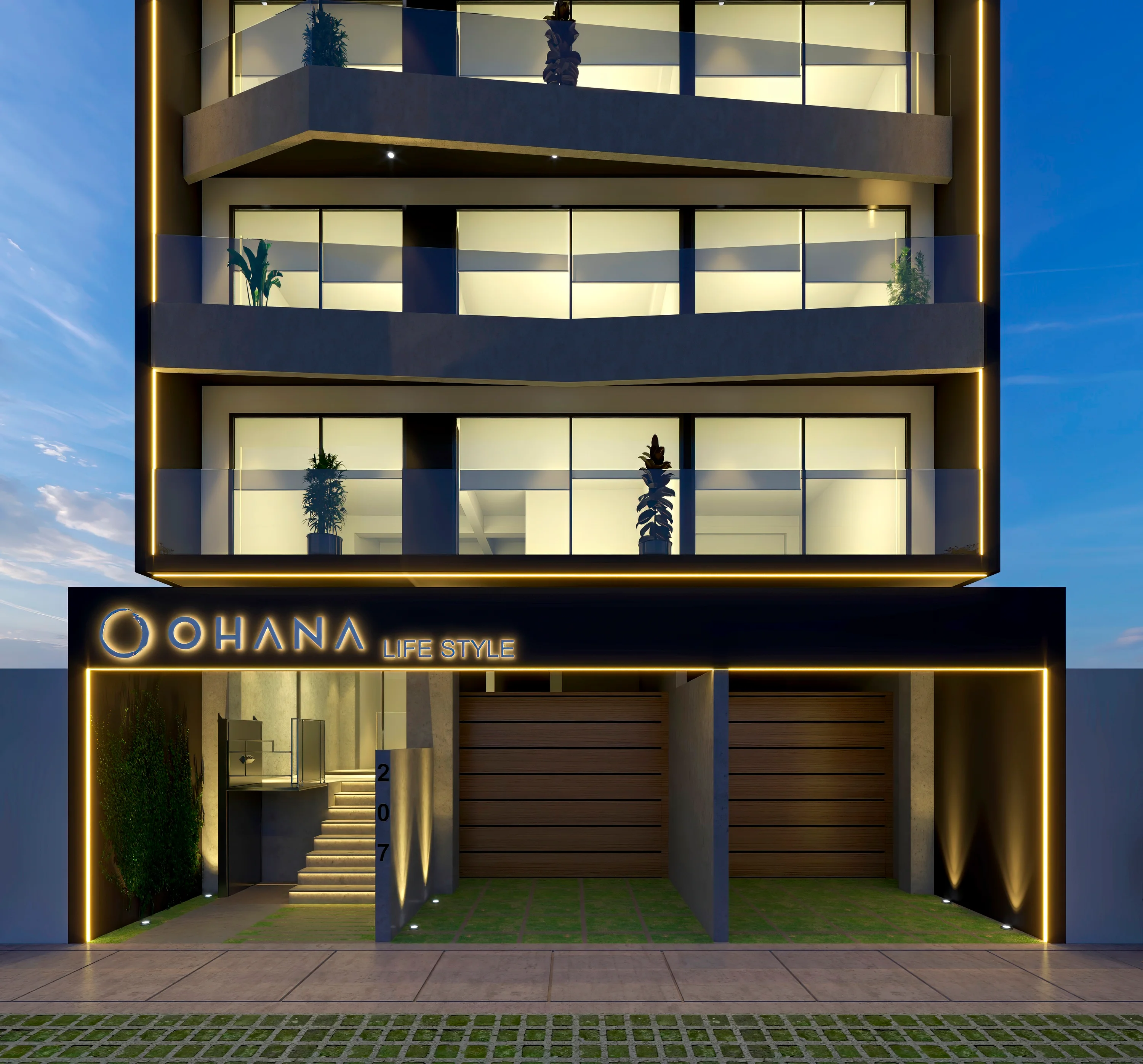 Pórtico principal de acceso